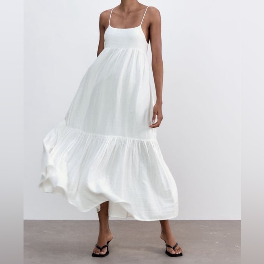 Zara Tiered Midi Dress